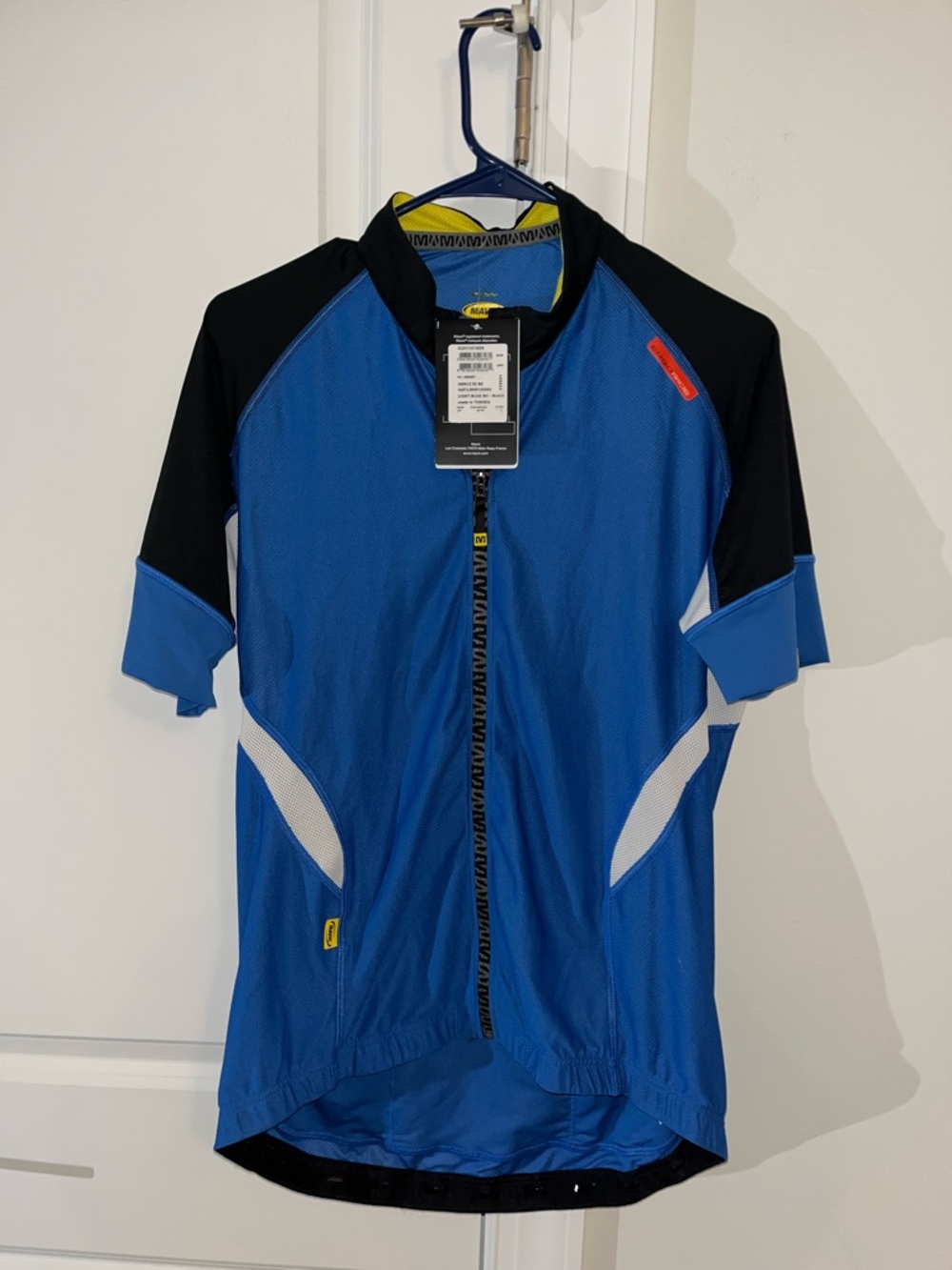 New 95 Euro Full Zipper Ergoride Touring Mavic cycling bike jersey 4 pocket L